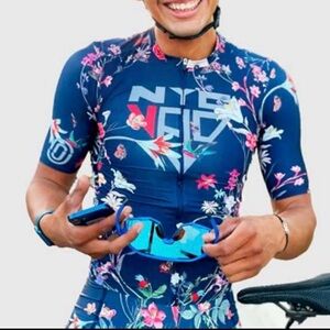 Ostroy Floral Men’s Cycling Jersey and Bibs